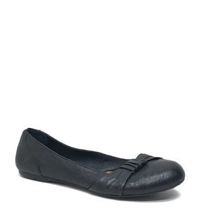 BORN Black Leather Flats 7.5